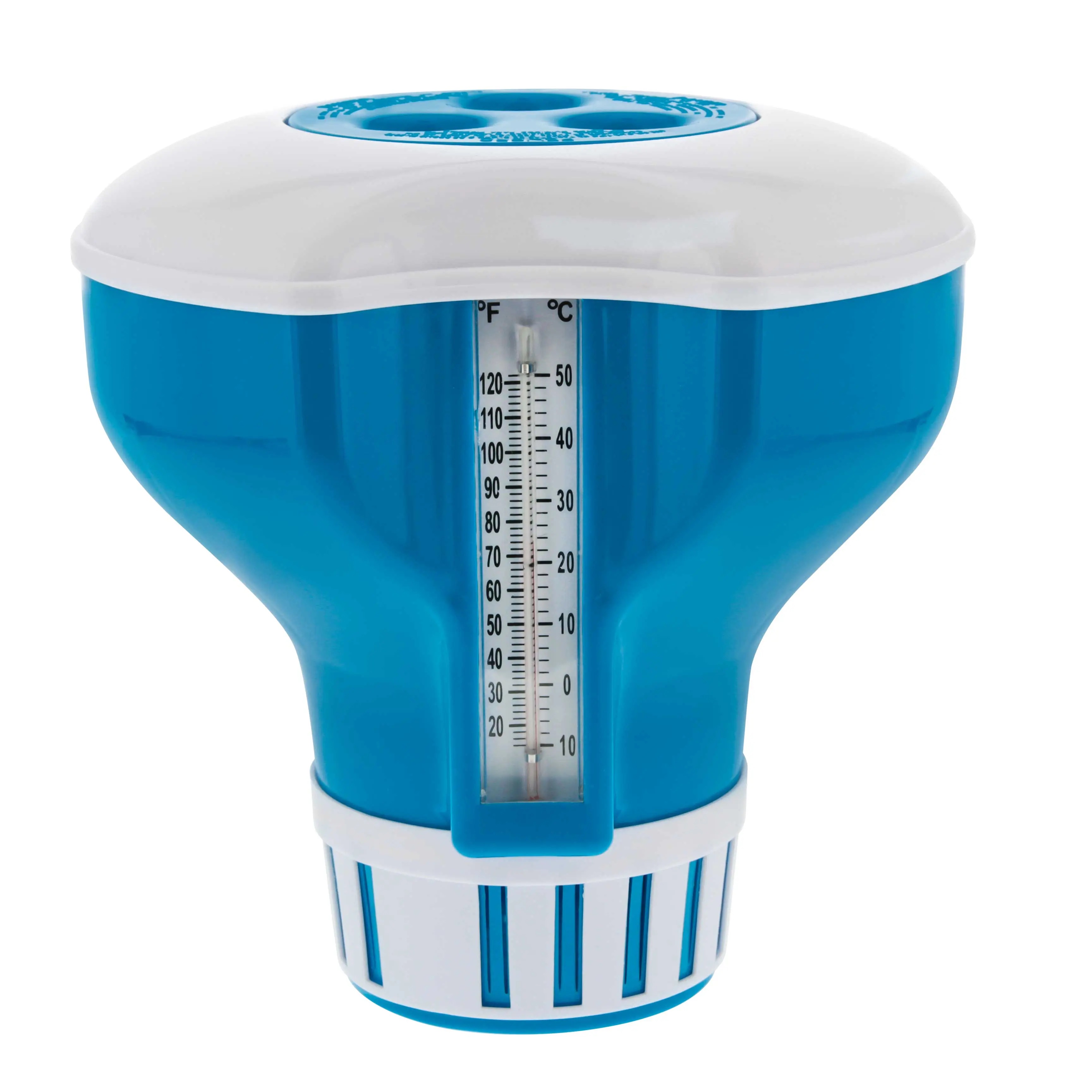 Large Pool Floating Chlorine Chemical Dispenser with Thermometer